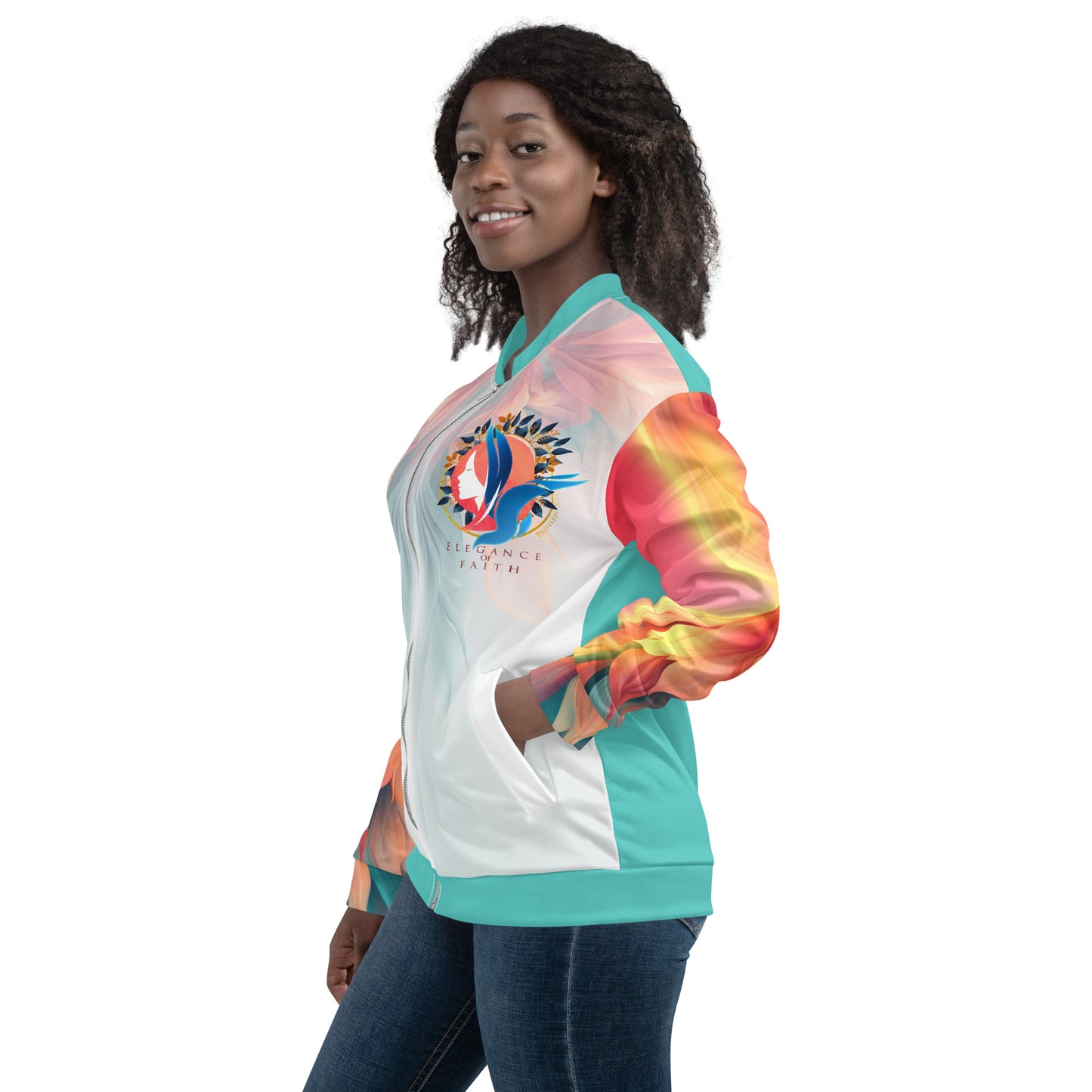 "Elegance of Faith" Bomber Jacket