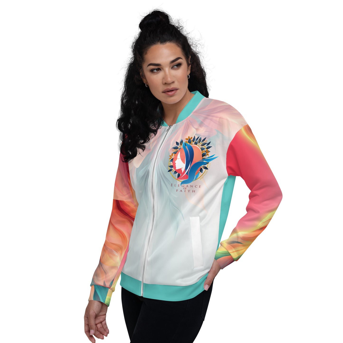 "Elegance of Faith" Bomber Jacket