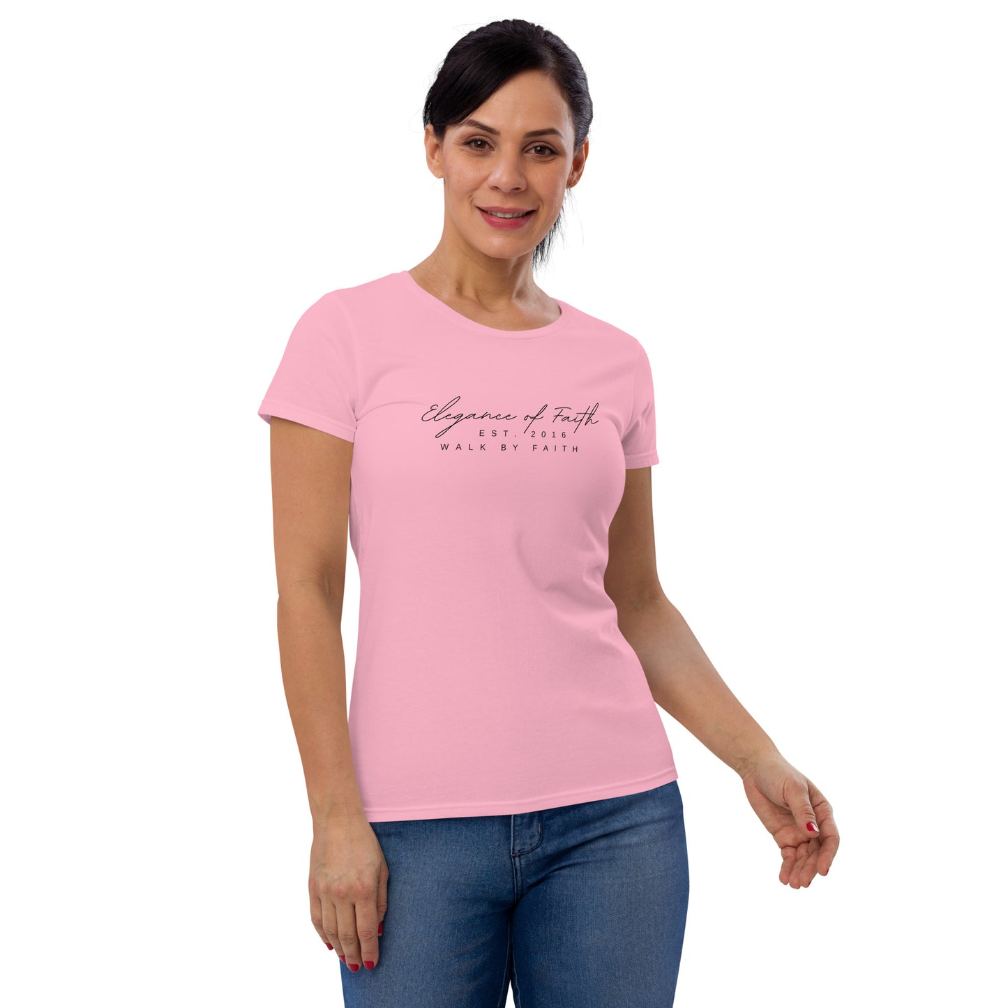 Elegance of Faith - Est. 2016 Women's short sleeve t-shirt
