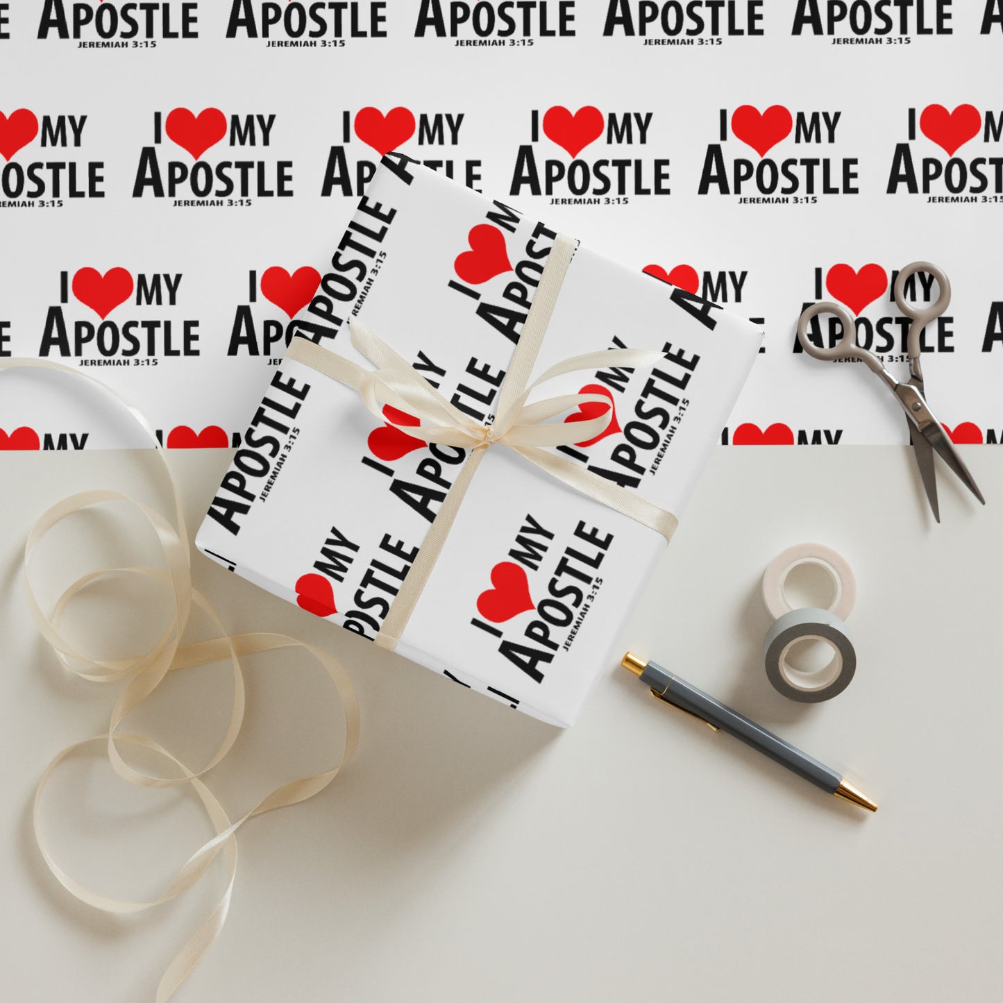 Wrapping paper sheets (I Love My Pastor)
