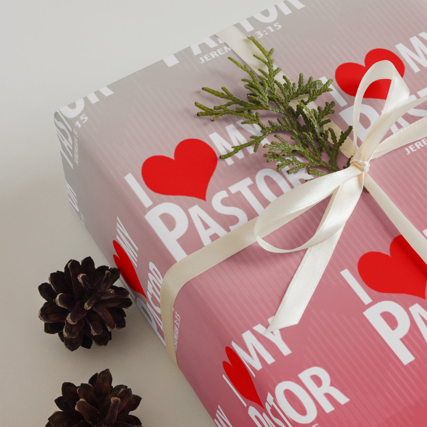 Wrapping paper sheets (I Love My Pastor)