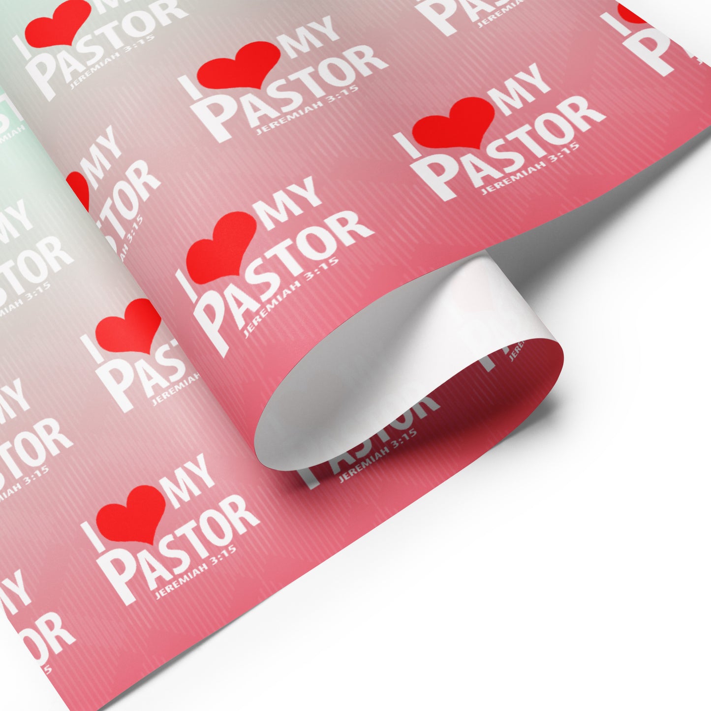 Wrapping paper sheets (I Love My Pastor)