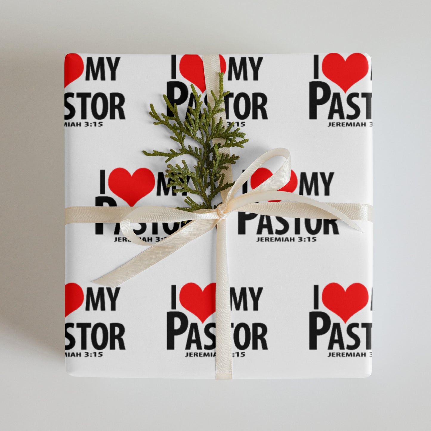 Wrapping paper sheets (I Love My Pastor)
