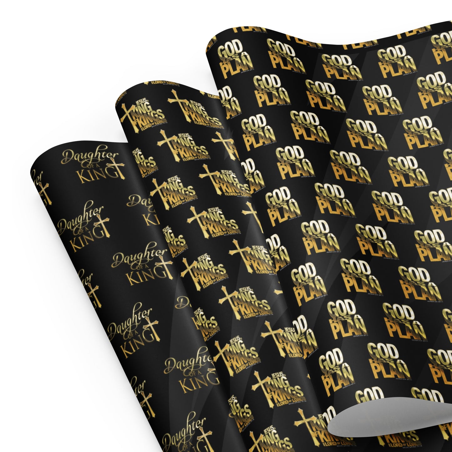 Wrapping paper sheets (God Has a plan, Daughter of a King)