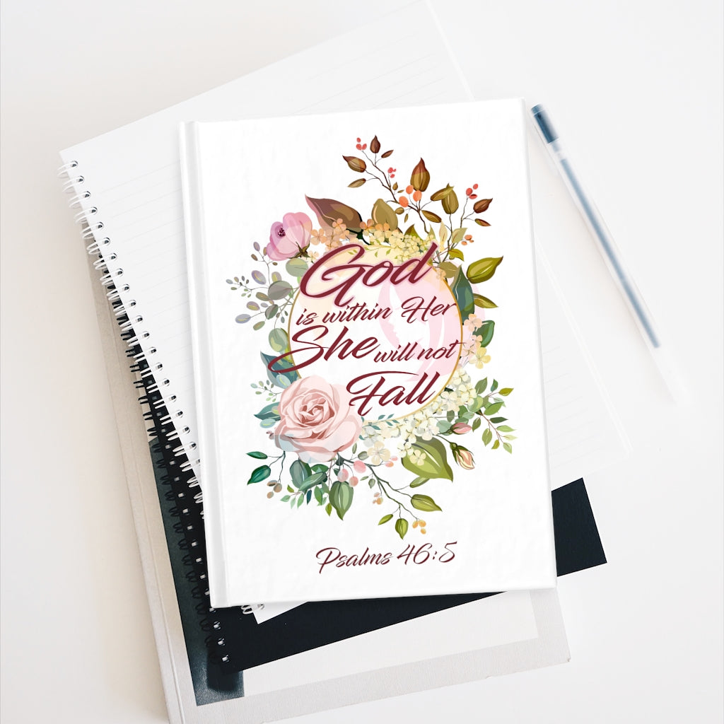 "She will not fall" Journal - Ruled Line