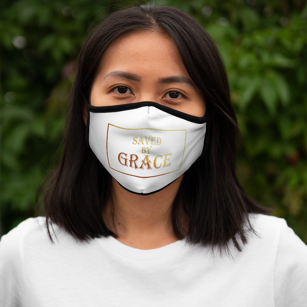 Saved By Grace Fitted Polyester Face Mask
