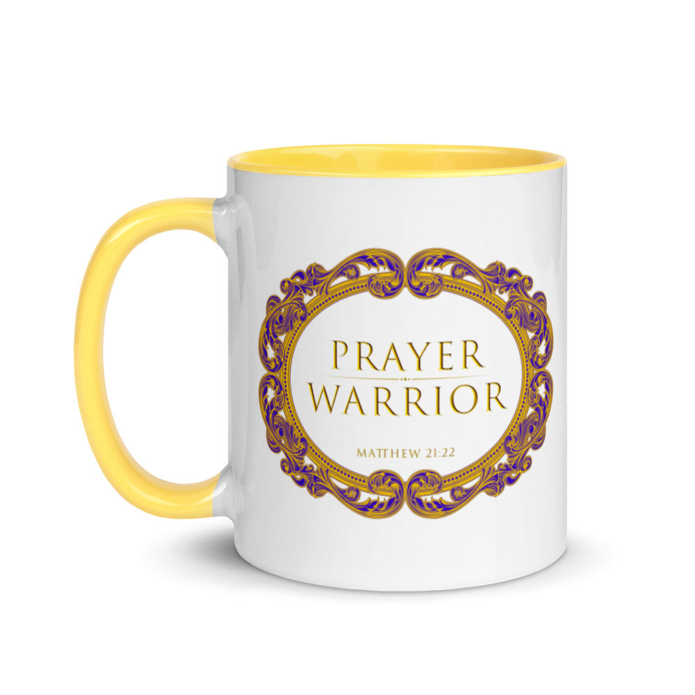 Prayer Warrior Mug with Color Inside