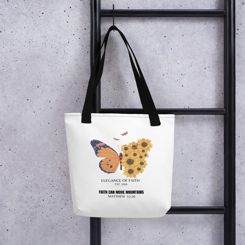 FAITH CAN MOVE MOUNTAINS Tote bag