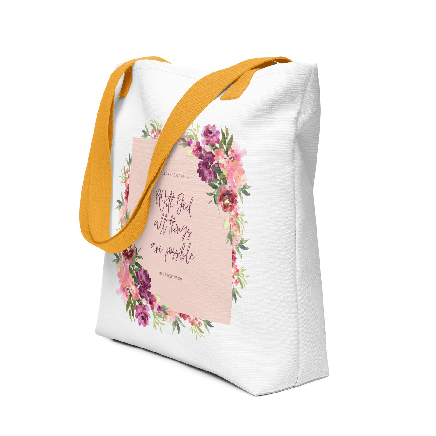 Wirh God All Things Are Possible Tote bag
