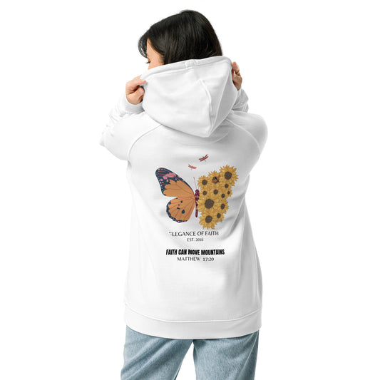 Faith Can Move Mountains eco raglan hoodie