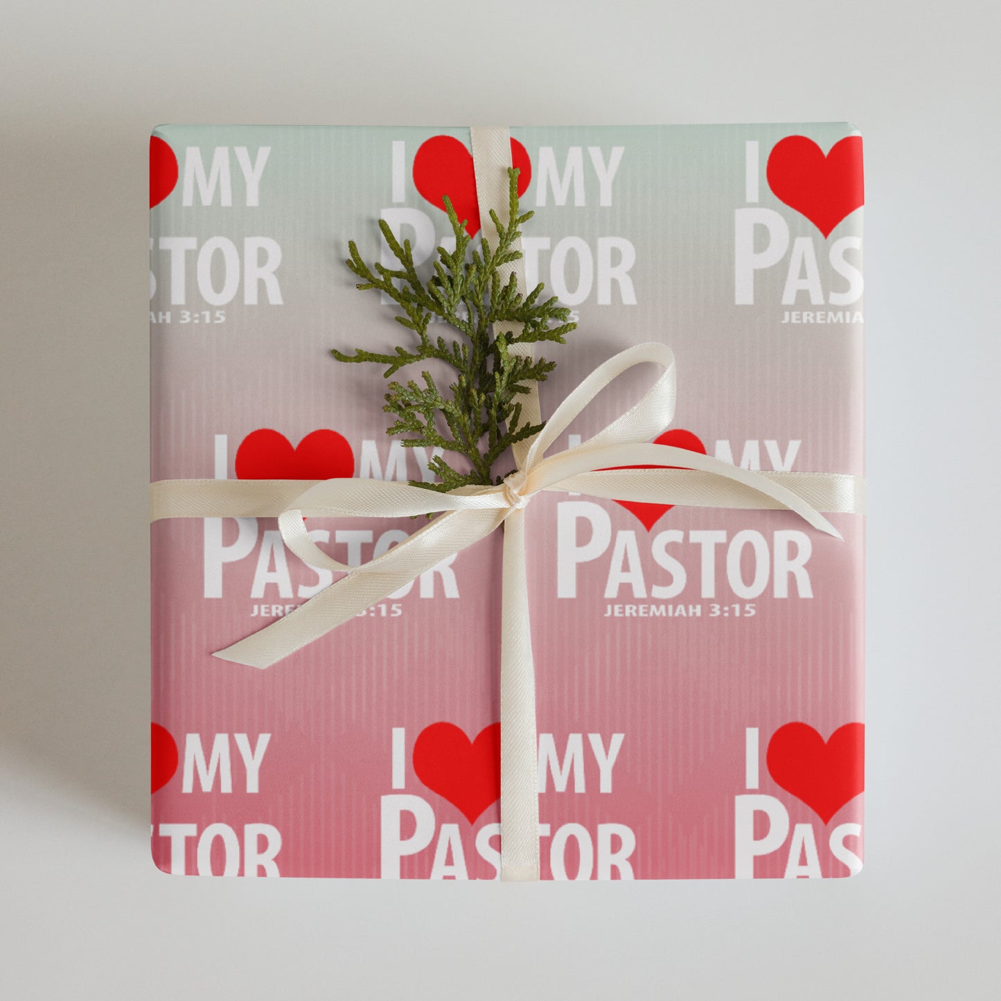 Wrapping paper sheets  (I Love My Pastor)