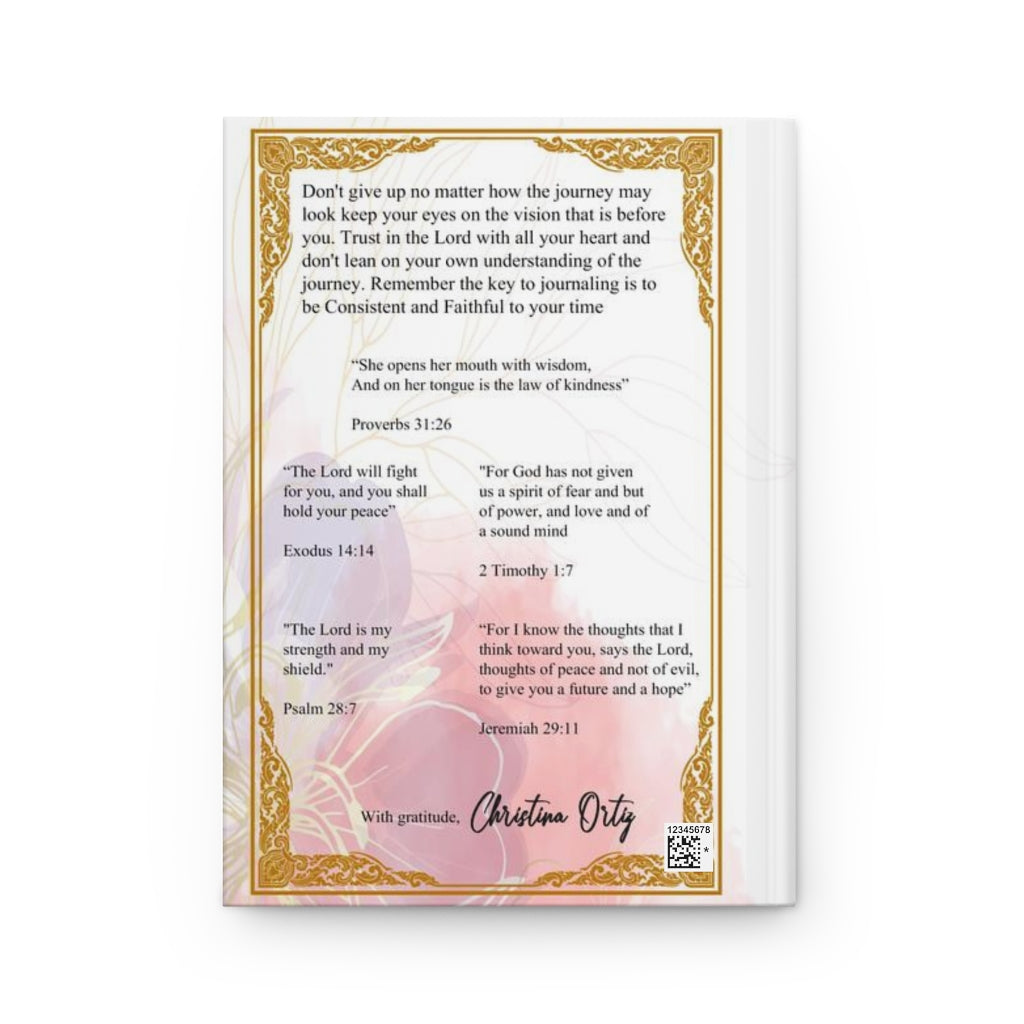 "Elegance of Faith Pink"  Hardcover Journal