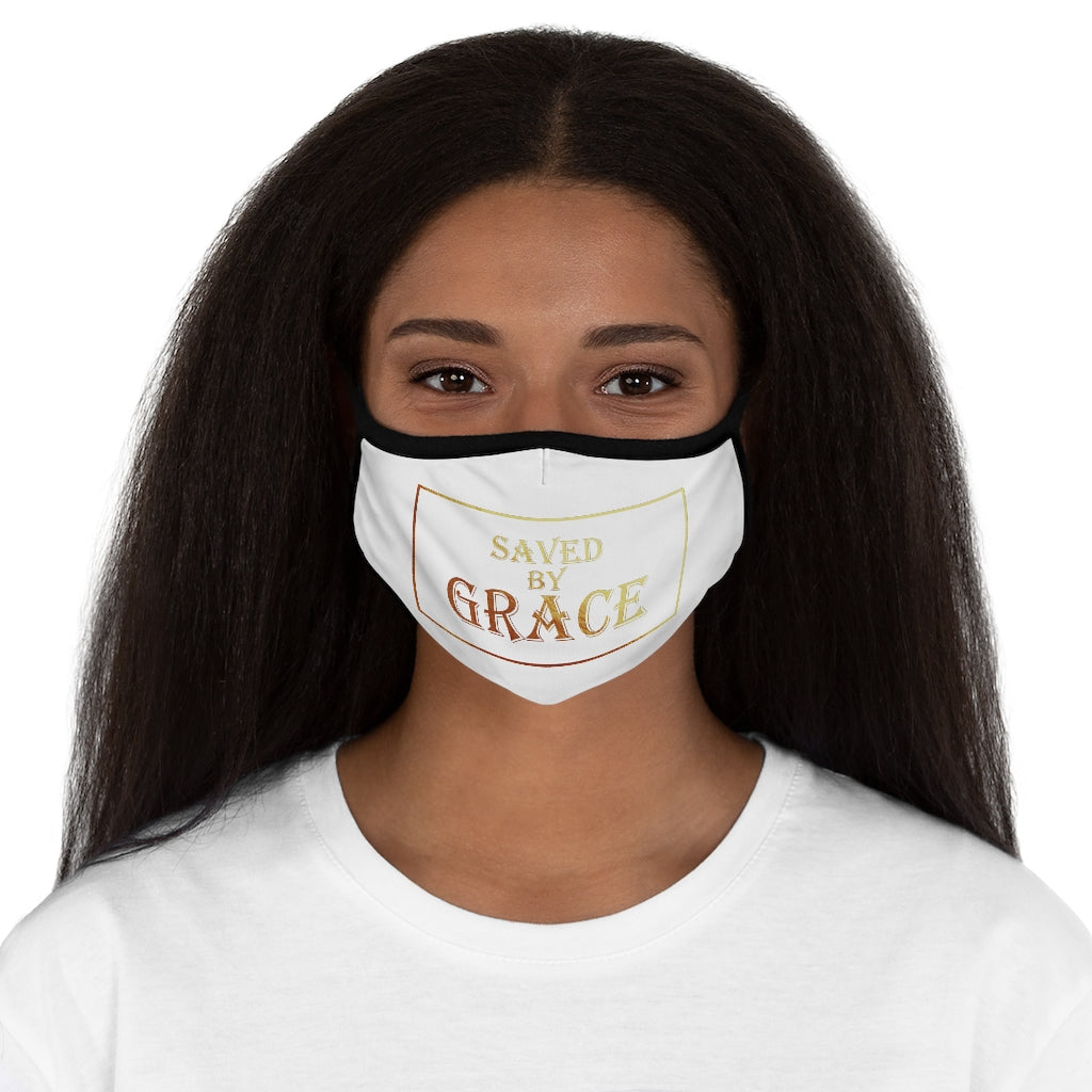 Saved By Grace Fitted Polyester Face Mask
