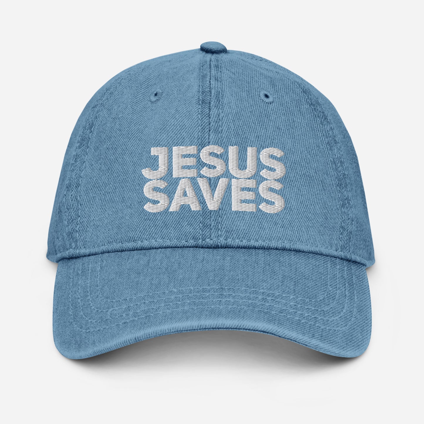 Jesus Saves Denim Hat