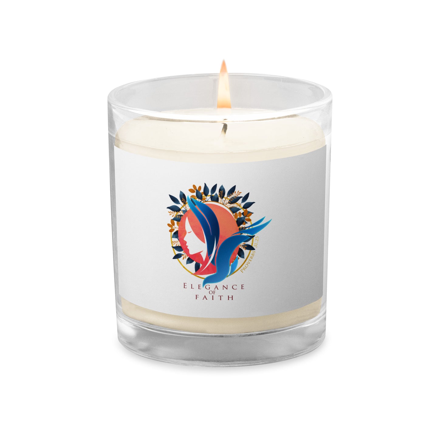 Elegance of Faith Glass jar soy wax candle