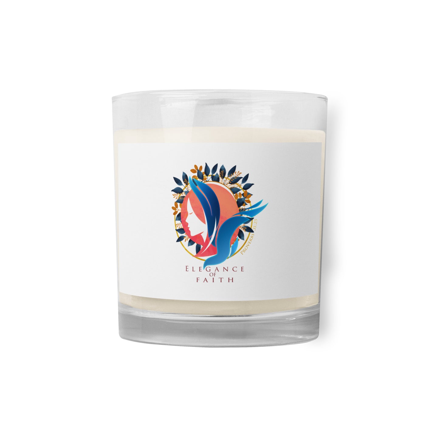 Elegance of Faith Glass jar soy wax candle