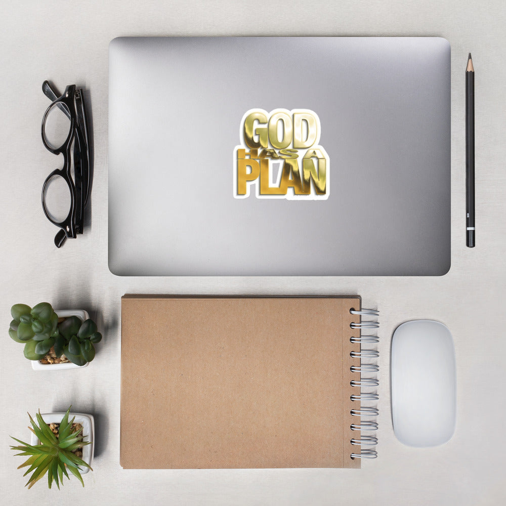 God has a plan stickers