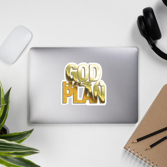 God has a plan stickers