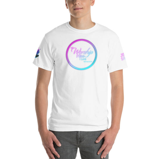 Victory Church Logo - To worship Him I live - Short Sleeve T-Shirt