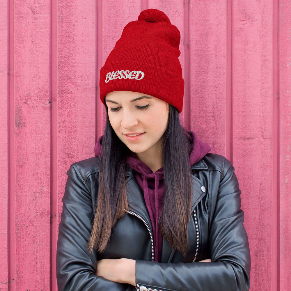 Blessed Pom-Pom Beanie
