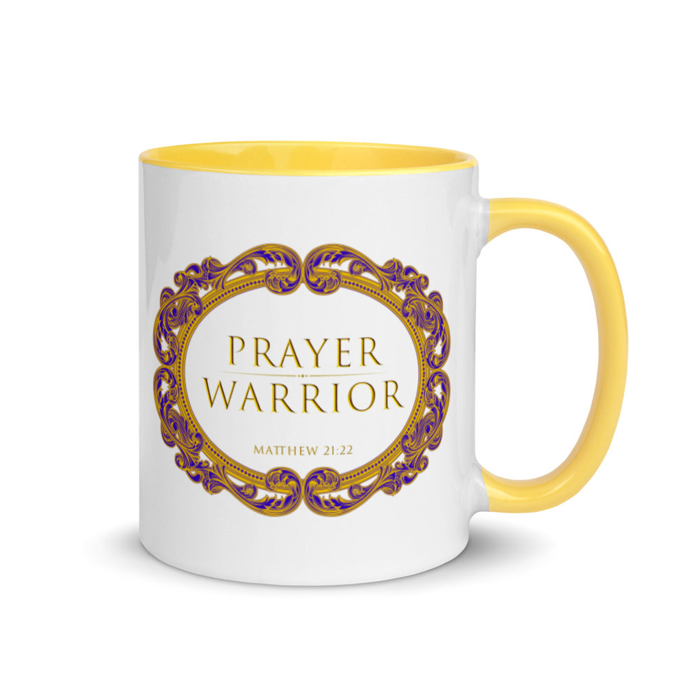 Prayer Warrior Mug with Color Inside