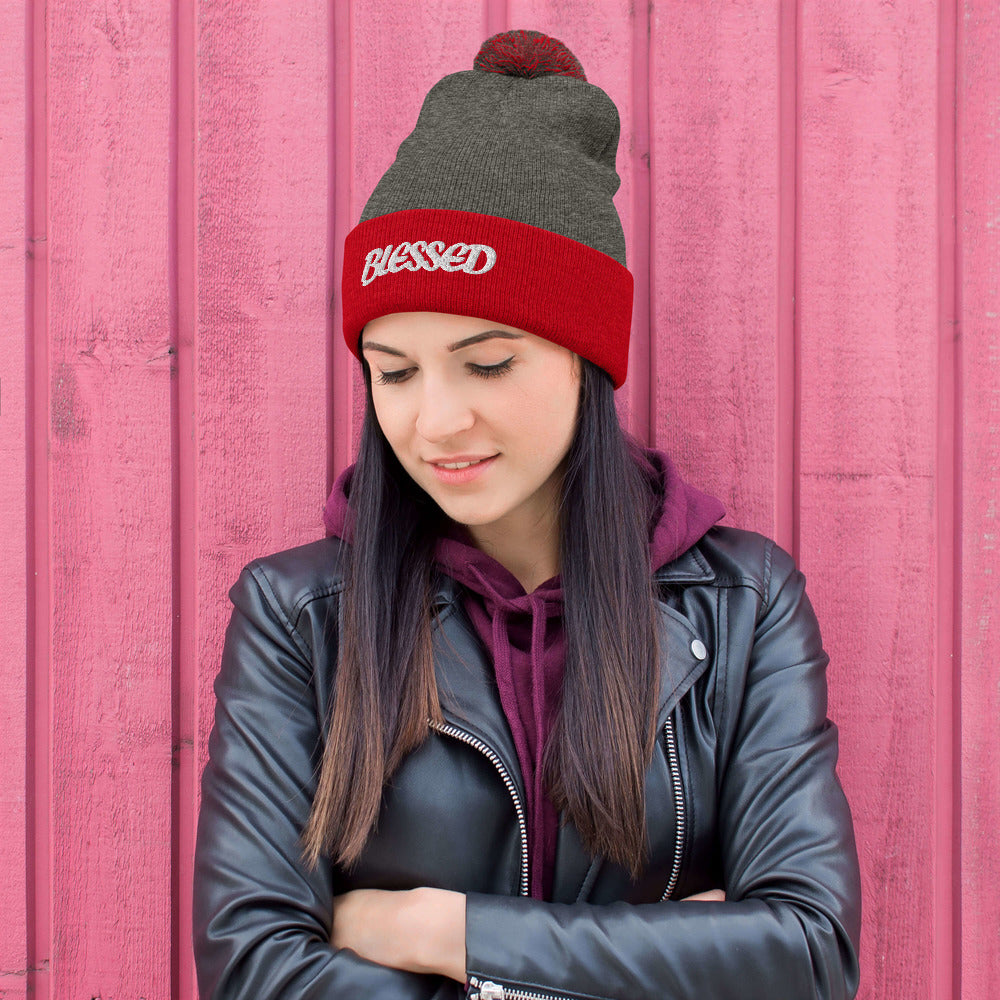 Blessed Pom-Pom Beanie