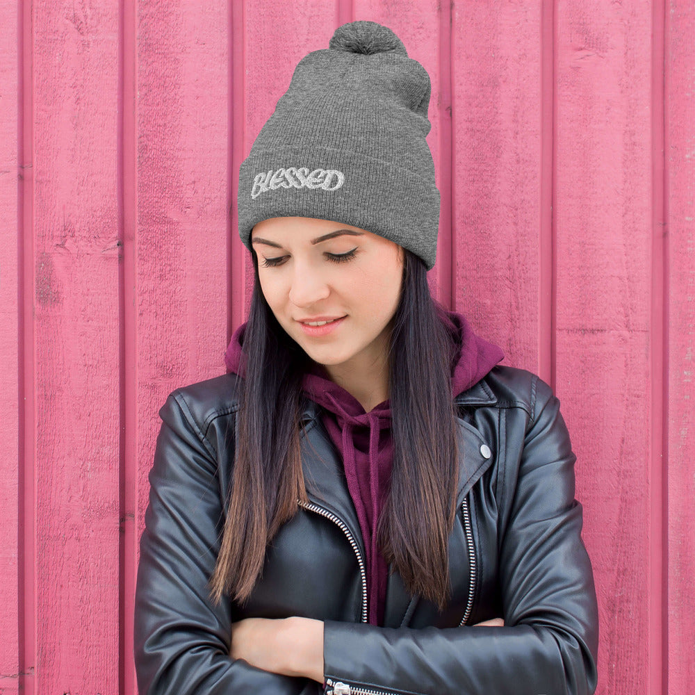 Blessed Pom-Pom Beanie