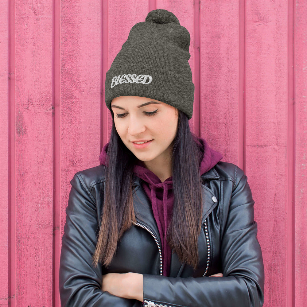 Blessed Pom-Pom Beanie