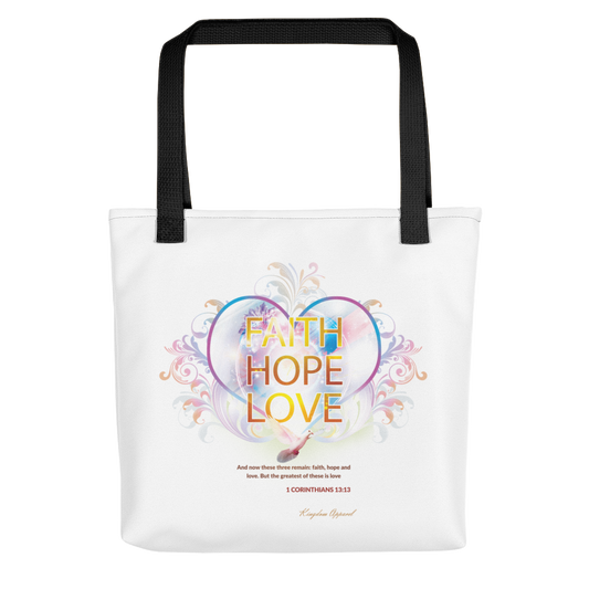 Faith Hope Love Tote bag