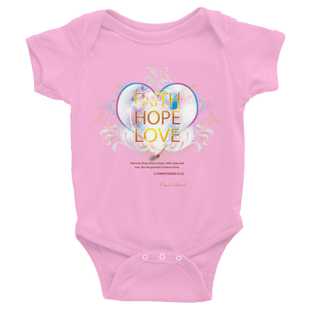 Faith Hope and Love Infant Bodysuit