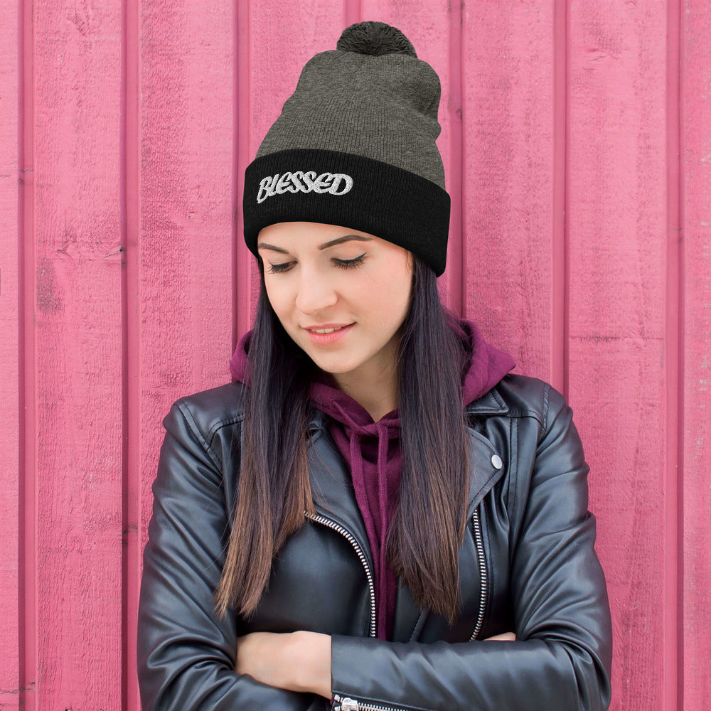 Blessed Pom-Pom Beanie