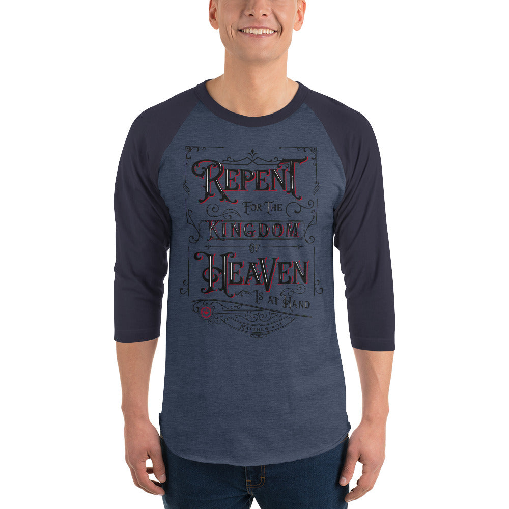 Men's 3/4 sleeve raglan shirt