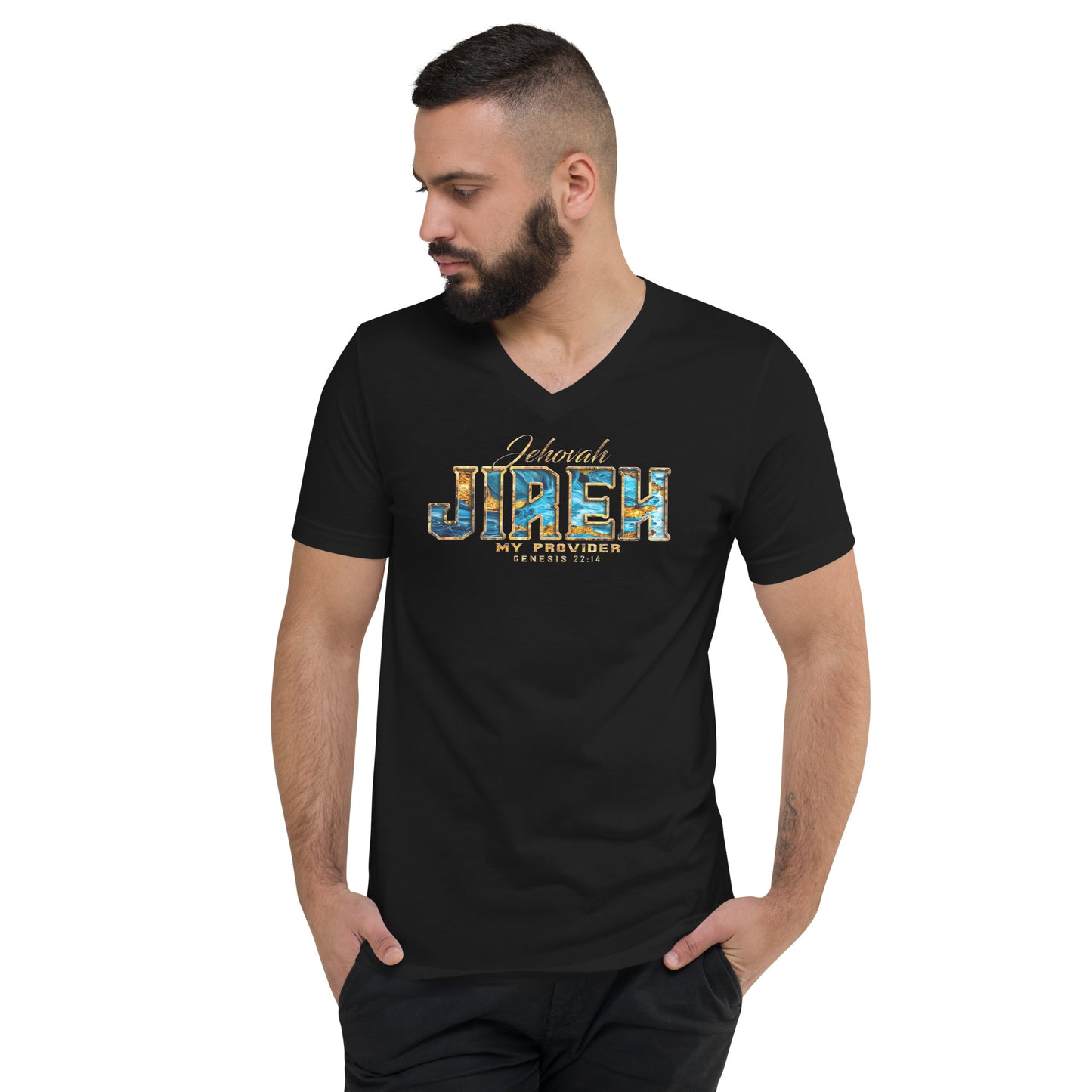 Jehovah Jireh  "My Provider"  V-Neck T-Shirt