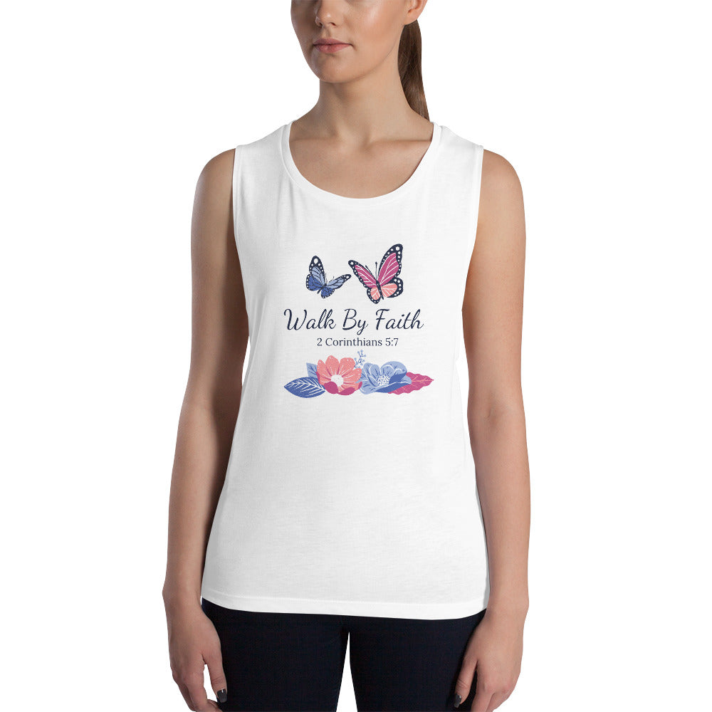 Walk By Faith Ladies’ Muscle Tank