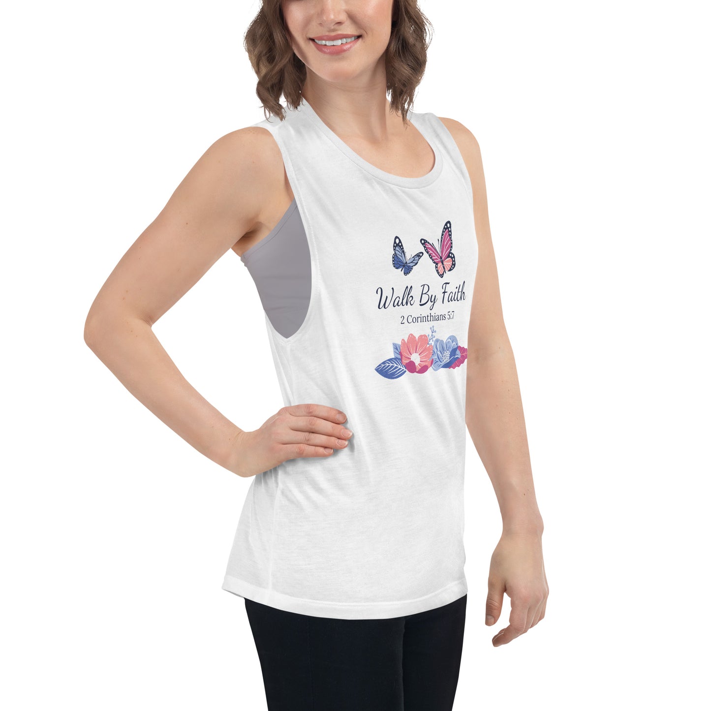 Walk By Faith Ladies’ Muscle Tank